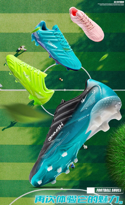 Double Star 2026 New Football Shoes, AG Long Stud for Kids, Primary Students, Teenagers and Adults, Professional Match & Trainin