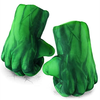 3-12Y Kids Superhero Costume Hulk Jumpsuit Halloween Mask Party with Gloves Cosplay Suit for Boys Girls Holiday Celebration