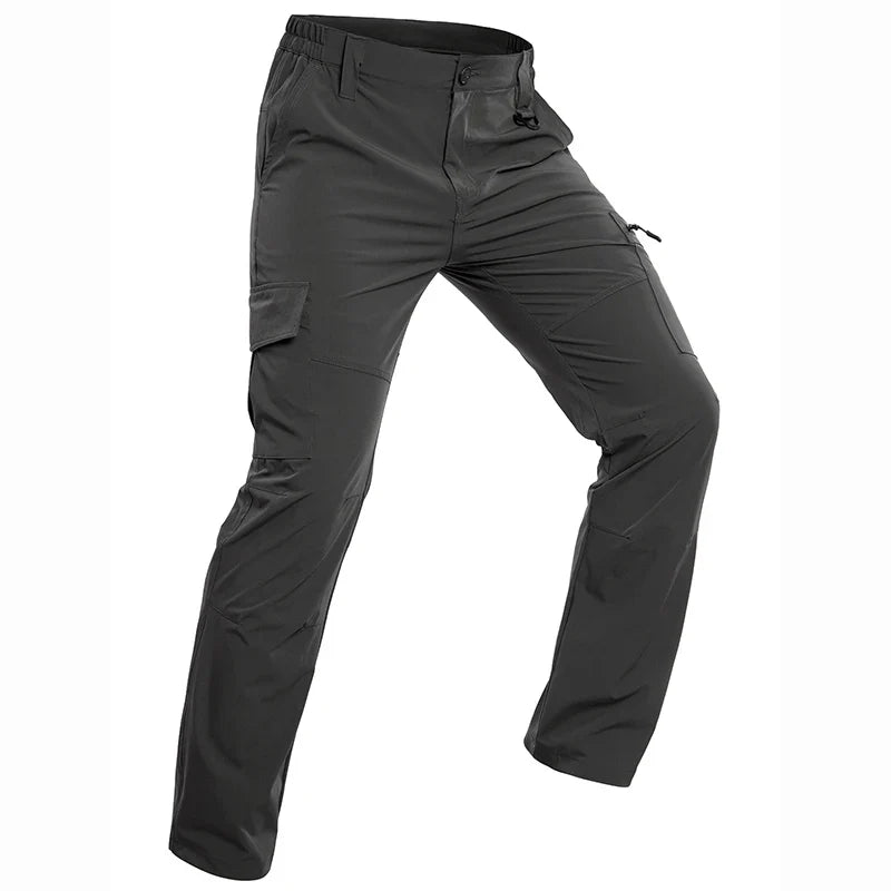 Men’s Lightweight Hiking Pants Quick Dry Water Resistant Tactical Work Outdoor Fishing Cargo Trousers