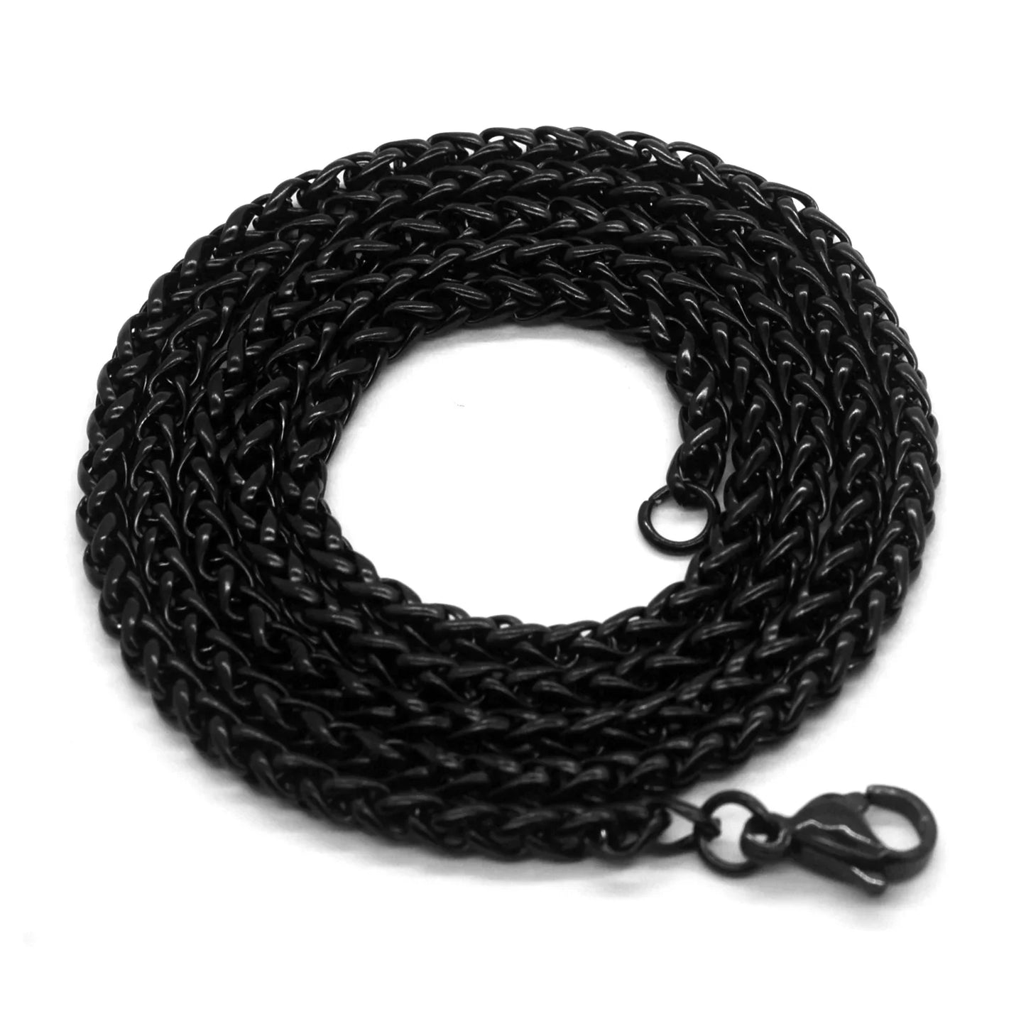 STAINLESS STEEL SILVER COLOR TWIST ROPE CHAIN NECKLACE FOR MEN Women HIP HOP PUNK Jewelry Accessories 3/4/5/6/8MM Thick