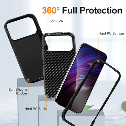 3IN1 Military Grade Heavy Duty Armor Case For IPhone 17 Air 16 15 14 Plus Pro Max Magnetic Charge TPU+PC Anti-fall Protect Cover
