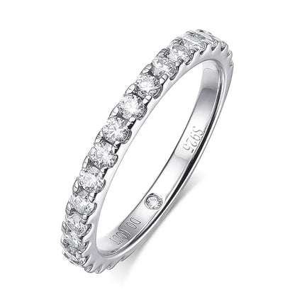 5.28ct All Moissanite Rings Set Women Gift Sparkling Lab Diamond Wedding Rings S925 Sterling Silver Plated 18K Jewelry
