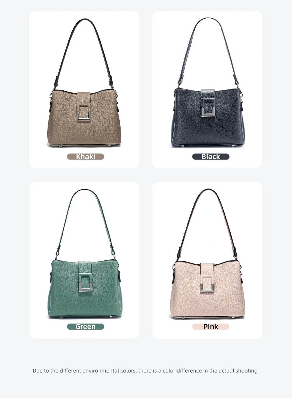 Genuine Leather White Designer Noble Shopper Shoulder Bag Commuter Large Bucket Handbag Women Tote Bucket Cross Body Bag