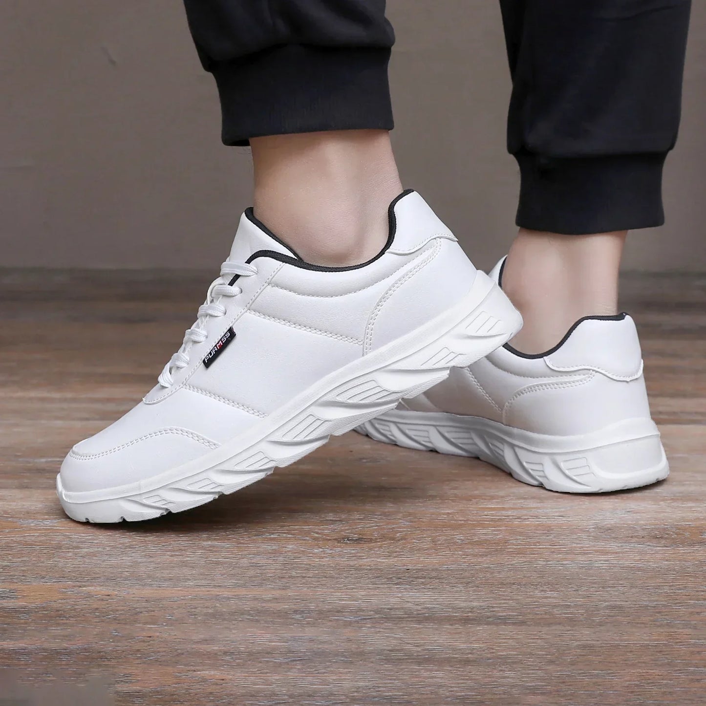 New Men's Sneakers Fashion Leather Men's Casual Shoes Outdoor Jogging Training Shoes High-Quality Comfortable Men's Shoes