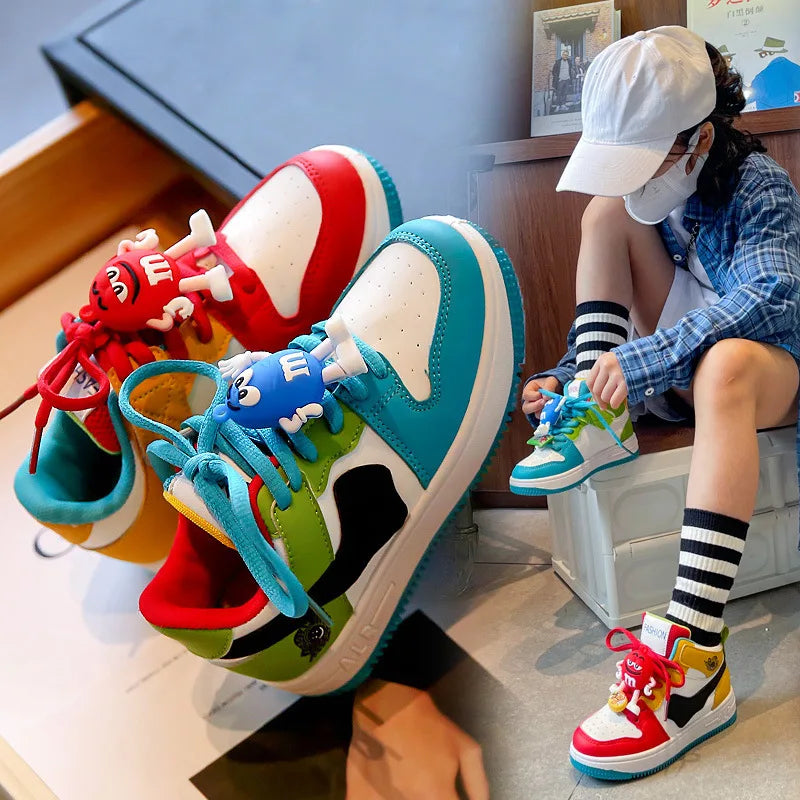 New Four Seasons Kids Single Sneaker Mandarin Ducks Basketball Sports Shoes Boys Girls Sneaker Board Shoes Children Casual Shoes