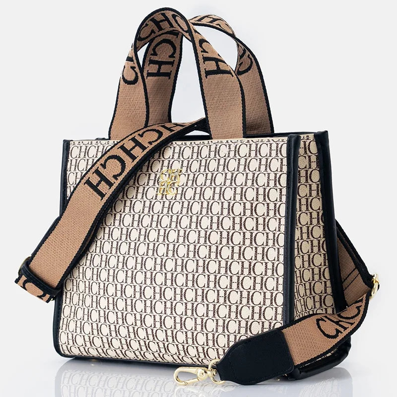 Fashion Monogram Print High Quality Metal Logo Casual Light Luxury Brand Designer 2025 New Women's Handbag