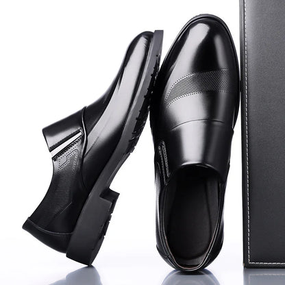 Designer Leather Shoes for Men Spring Autumn Business Casual Shoes Male Fashion Solid Color Wedding Shoe Man