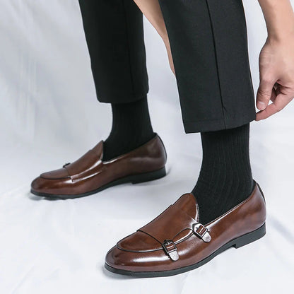 Men's Dress Shoes Trend Formal Leather Shoes For Men Classic Office Social Party Leather Loafers Male Casual Business Shoes Man