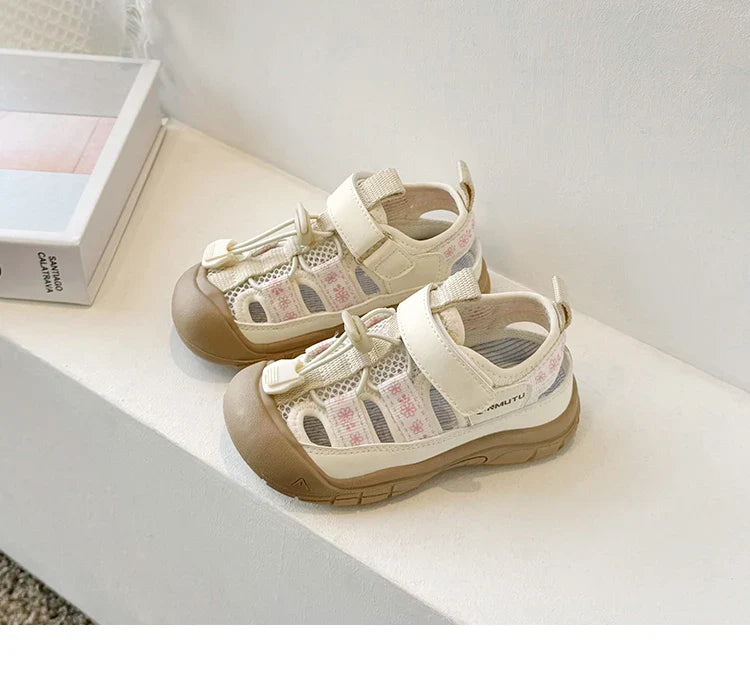 Children Sport Sandals Baby Soft Breathable Beach Sandals Summer Boys Girls Hollow Cool Running Shoes Kids Buckle Sandals