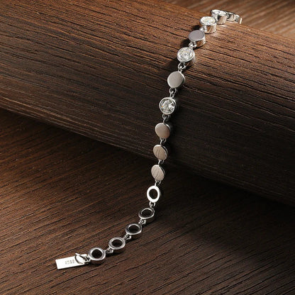D VVS All Moissanite Tennis Bracelet 4mm 2.4ct Lab Diamond Wedding Fine Jewelry 925 Sterling Sliver Bracelets for Women