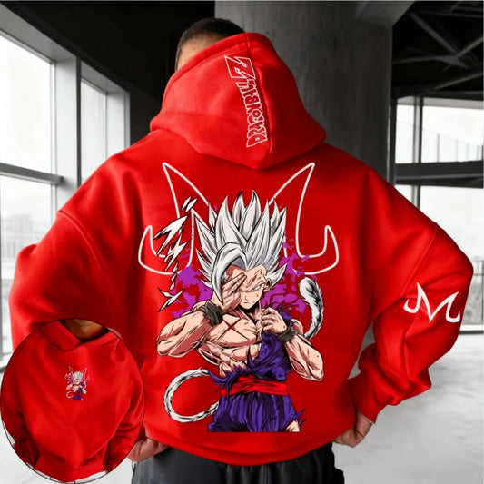 Dragon Ball Anime Beast Gohan Printed Hoodie  Spring/Autumn Men's and Women's Loose Casual Harajuku Large Parent Child Top