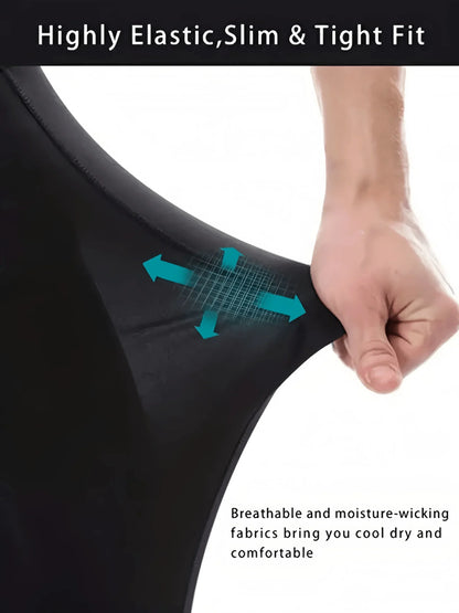Men's 2 Piece Running Set Quick Dry Sport Shorts with Compression Tights for Gym Fitness Jogging Basketball