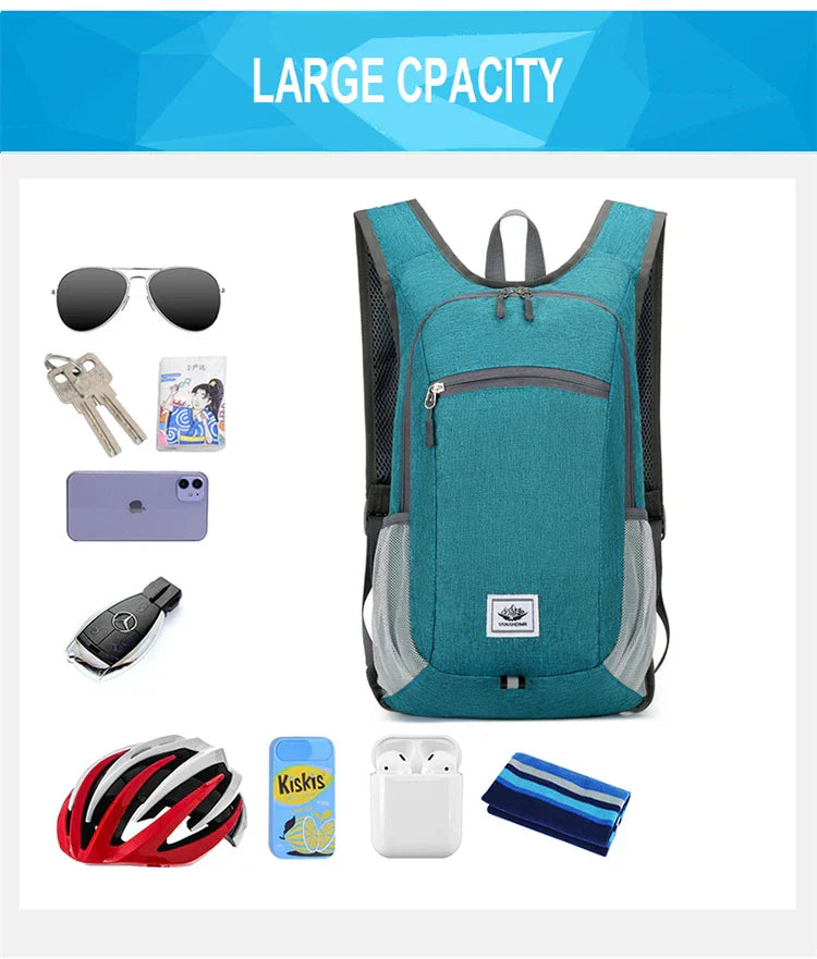 Portable Foldable Backpack,Men Women Ultralight Folding Bag,Outdoor Climbing Cycling Hiking  Knapsack Travel Daypack