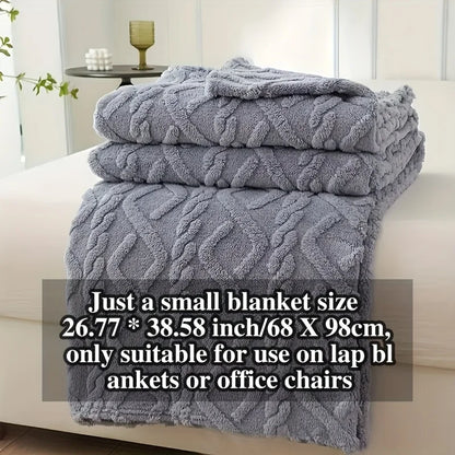 Luxury Plush Fleece Blanket, Ultra Soft Warm Light Beige Throw for Bed & Couch, Cozy French Style Bedding, Machine Washable
