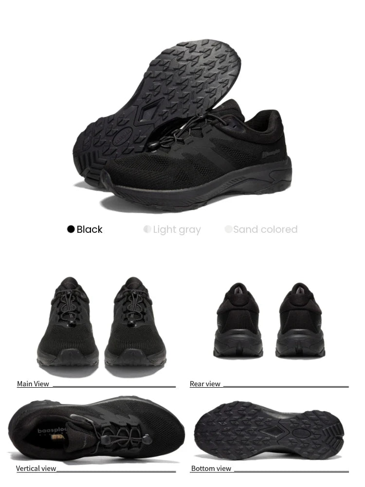 Hiking Shoes Men Outdoor Waterproof Camping Resistant Non Slip Sneakers Male Casual Lightweight Lace-Up Walking Shoes