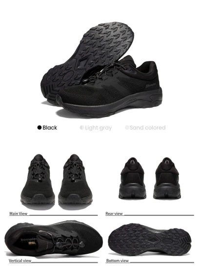 Hiking Shoes Men Outdoor Waterproof Camping Resistant Non Slip Sneakers Male Casual Lightweight Lace-Up Walking Shoes