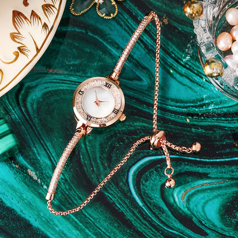 Fashion Luxury Women's Watch Gold Fine Strap Ladies Watch For Bracelet Montre Femme Female Wrist Watch Women Clock Relojes