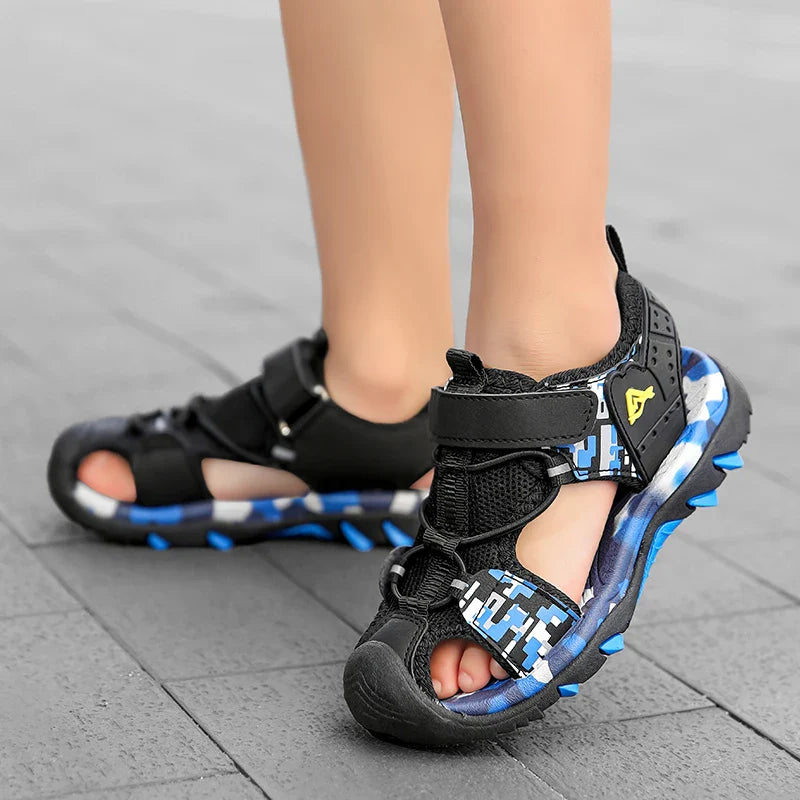 Summer Boys Sandals Casual Children Kids Outdoor Shoes Rubber School Breathable Open ToeBoy Beach Fashion Sandal