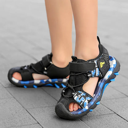 Summer Boys Sandals Casual Children Kids Outdoor Shoes Rubber School Breathable Open ToeBoy Beach Fashion Sandal