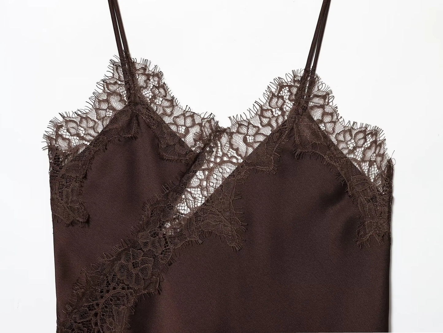 Women Fashion Asymmetric Lace Tops Sexy V Neck Short Camisole Tank Top Summer Lady Holiday Underwear Style Camis