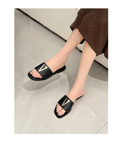 High Quality PU Purses And Sandals Sets Flat Shoes And Bag Set Matching Handbags For Women Slippers Flip Flops Women Shoes