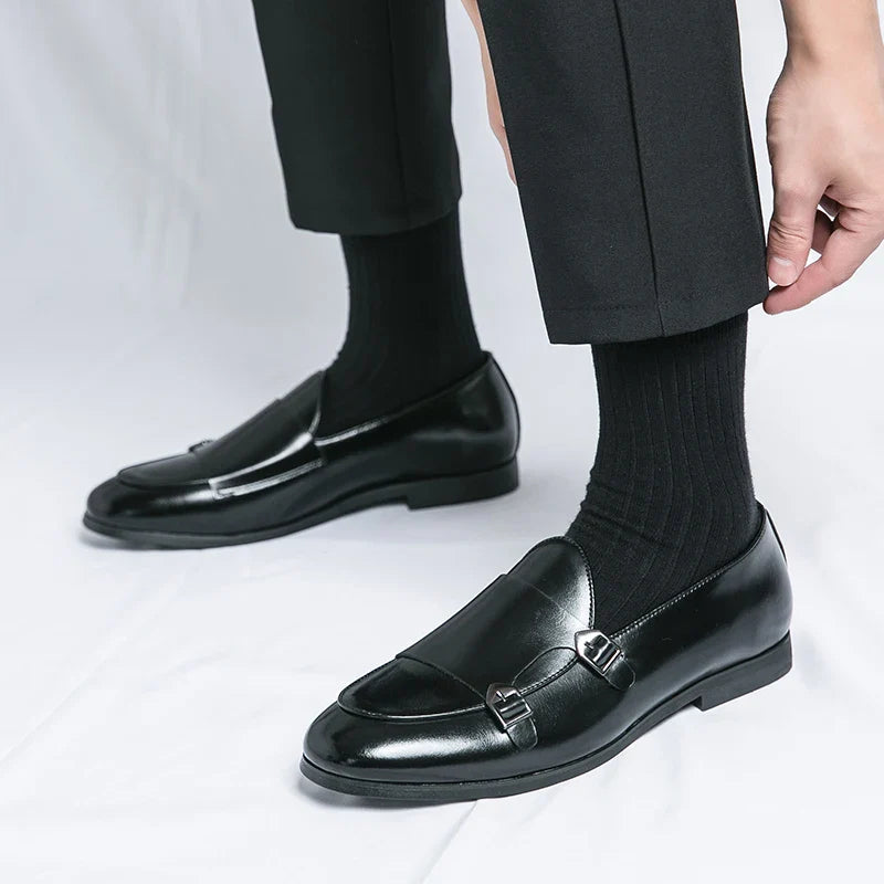 Men's Dress Shoes Trend Formal Leather Shoes For Men Classic Office Social Party Leather Loafers Male Casual Business Shoes Man