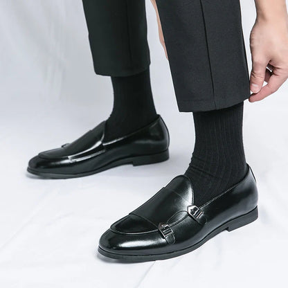 Men's Dress Shoes Trend Formal Leather Shoes For Men Classic Office Social Party Leather Loafers Male Casual Business Shoes Man