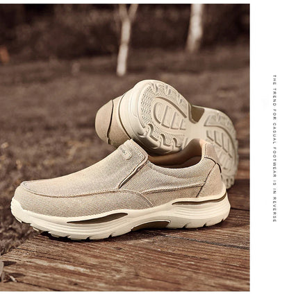 Men's Shoes Comfortable Canvas Shoes Breathable Loafers Men's Walking Sports Shoes Men's Trendy Casual Sports Shoes