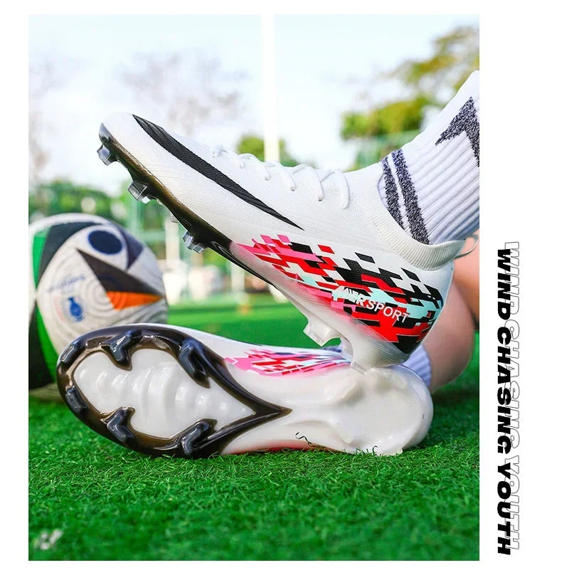 New Men Football Boots Unisex Non-Slip Outdoor Match Adult Comfortable Cleats Ultralight Soccer Shoes Sport Grass High-quality