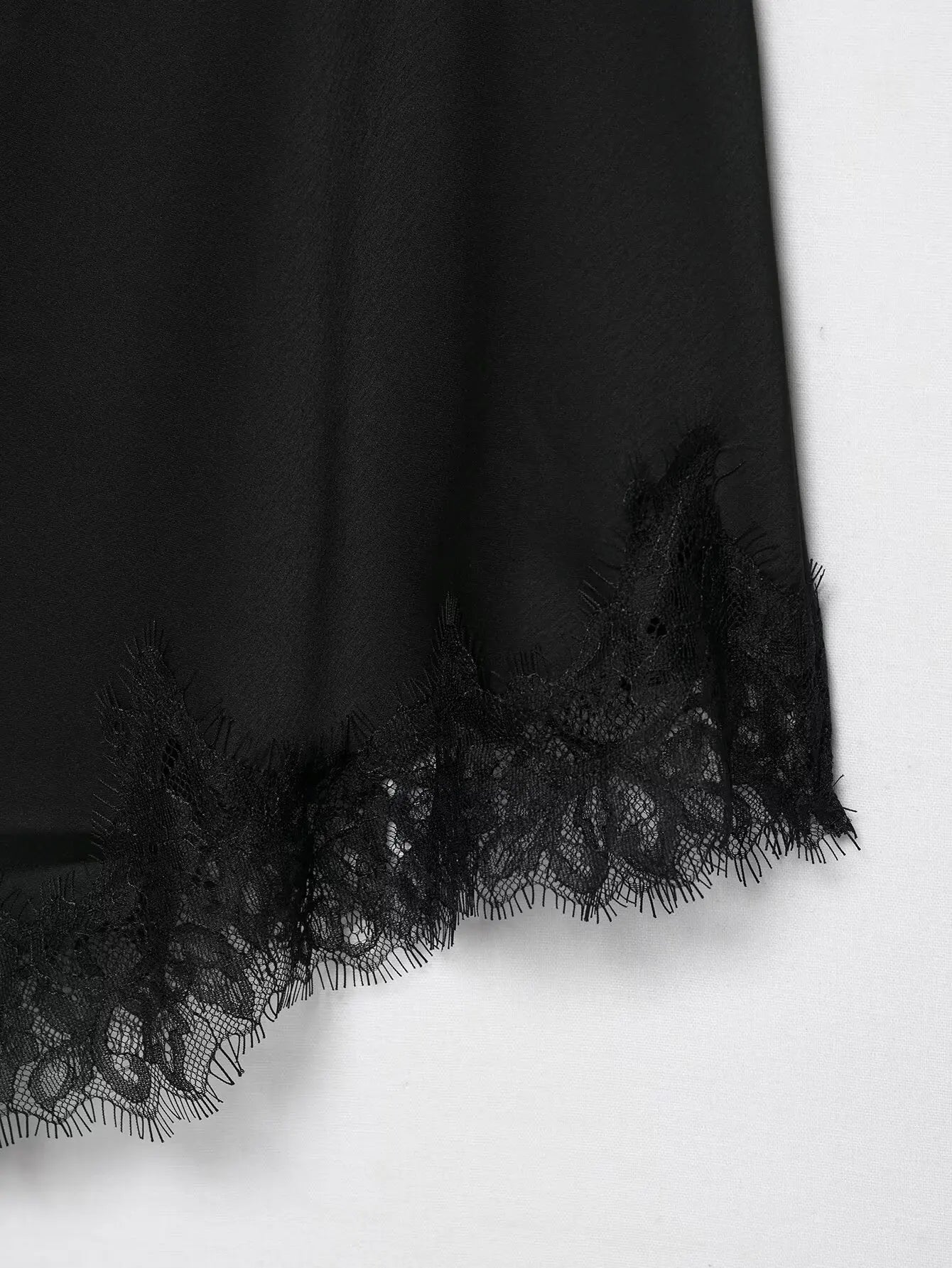 2026 Spring Women Backless Sexy Lace Splicing Halter Neck Top Summer Female Off Shoulder Asymmetrical Satin Camisole