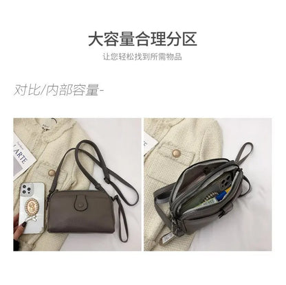 Women Genuine Leather Shoulder Bag New Casual Female  Small Crossbody Bags For Women Bag Cell Phone Bag Day Clutches