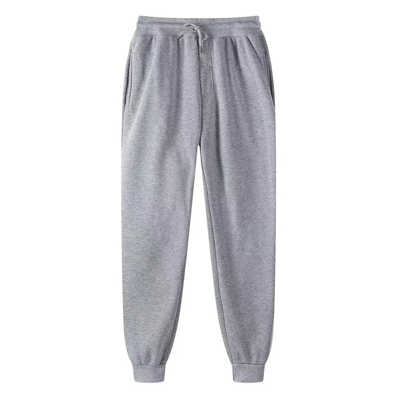 Men's casual pants, autumn and winter solid color sports pants, men's running, jogging, fitness pants, fashionable sports pants