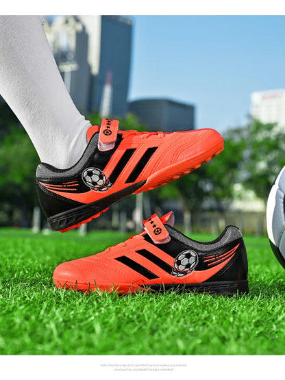 New Kids Turf Football Boots Training Shoes Soccer Shoes Drop Shipping Professional Match Grass Ultralight Cleats Boys Non-Slip