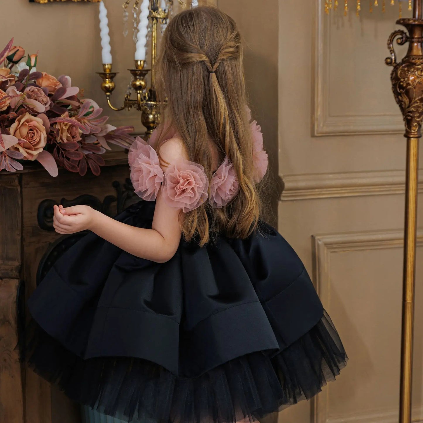 Summer Children's Birthday Party Princess Dress Little Girl Piano Host Costume Flower Girl Wedding Dress Kids Girls Dress