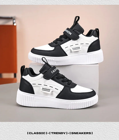 Green Skateboard Shoes Kids Trainers Fashion Lightweight Children's Sports Shoes Comfortable Non-slip Casual Sneakers For Boys