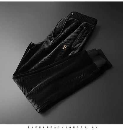 Men's Clothing Spring and Autumn high quality Casual Sports Hooded suit Gold Velvet Pants suit Loose Two-piece Set