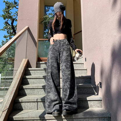 Women Pants High Waist Women's Overalls High-waist Jeans