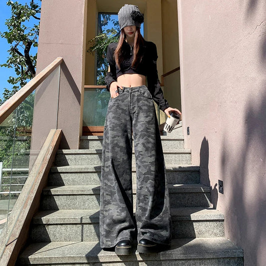 Women Pants High Waist Women's Overalls High-waist Jeans