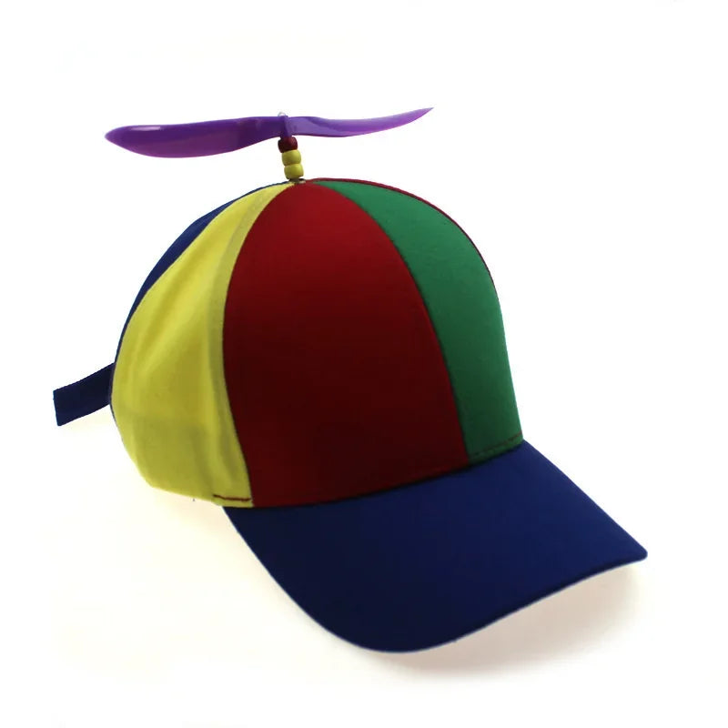Hat Helicopter Propeller Adventure Dad Hat Rainbow Bamboo Dragonfly Baseball Cap For Adult Kids Boys Girls
