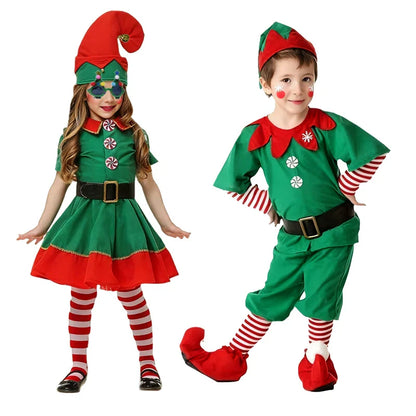 Roupa Infantil de Natal para Meninas, Vestido de Ano Novo, Conjunto de Natal Infantil, Fantasia de Natal para Meninos, Presentes de Festa de Carnaval para Crianças