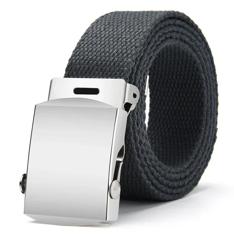 1Pcs New Fashion Unisex Tactical Waist Belt Jeans Male Casual Men Women Belt Canvas 3.0cm Webbing Waistband Ceinture Femme Belts