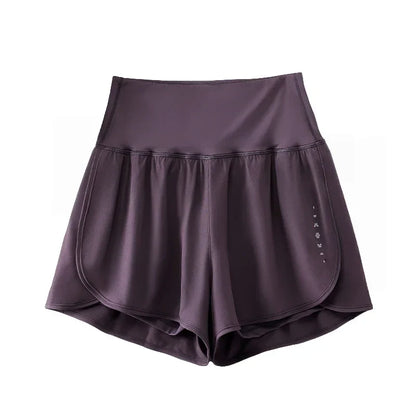 Women Yoga Shorts High Waist Double Layer Running Gym Shorts With Pocket Summer Sportswear Fitness Clothes Jogger Short New
