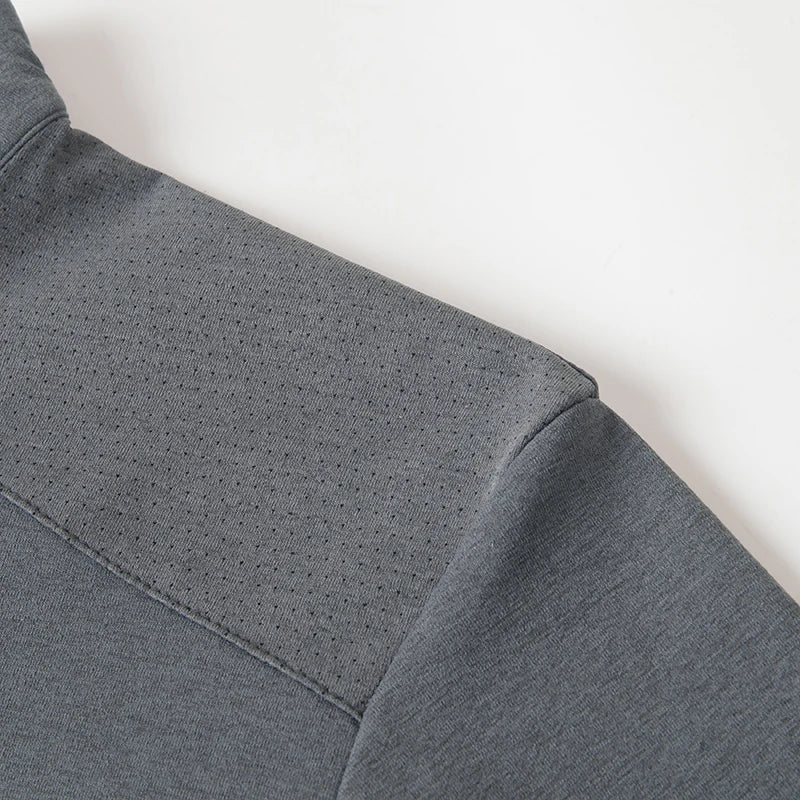 original spring men's Short sleeves polo shirt stand collar minimalist exercise t-shirt fashion leisure Mesh breathable men wear