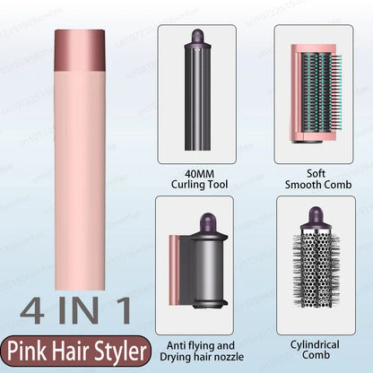 6 IN 1 Hair Styler 110V Negative Ion Hair Dryer Set Multi Hair Styler Professional Blow Dryer Brush for Curling Gift for Women