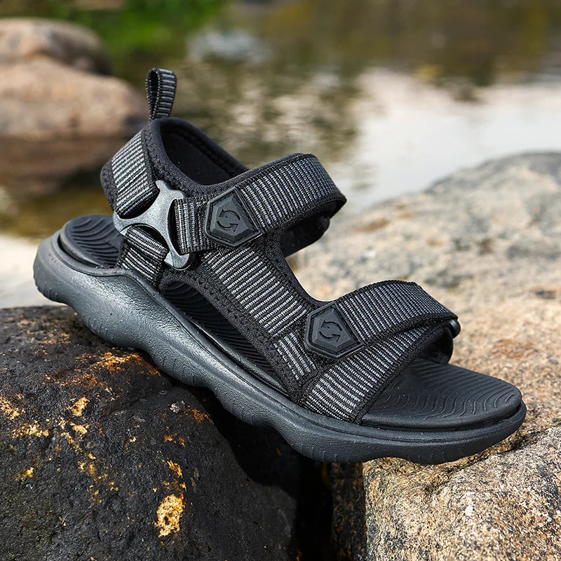 Boys Sports Sandals Soft Rubber Sole Non Slip Lightweight Breathable Kids Summer Outdoor Beach Running Casual Shoes 30-38