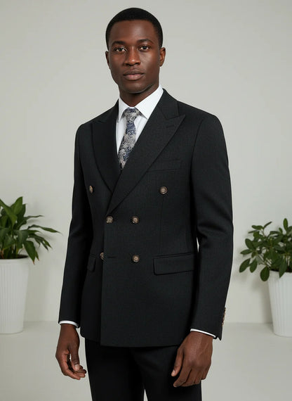 Elegant Man Suit 2 piece set Modern Wedding Party outfit Suits for Men Stylish Business office suit banquet attire