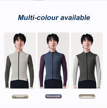 Fleece Men's Cycling Jersey  Winter Cycling Sets Warm Long-sleeved Suit Soad Bike Bicycle Jacket Overalls Riding Suit