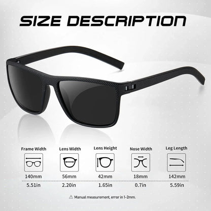 Polarized Sunglasses Men Women Retro Outdoor Sports Fishing Sun Glasses