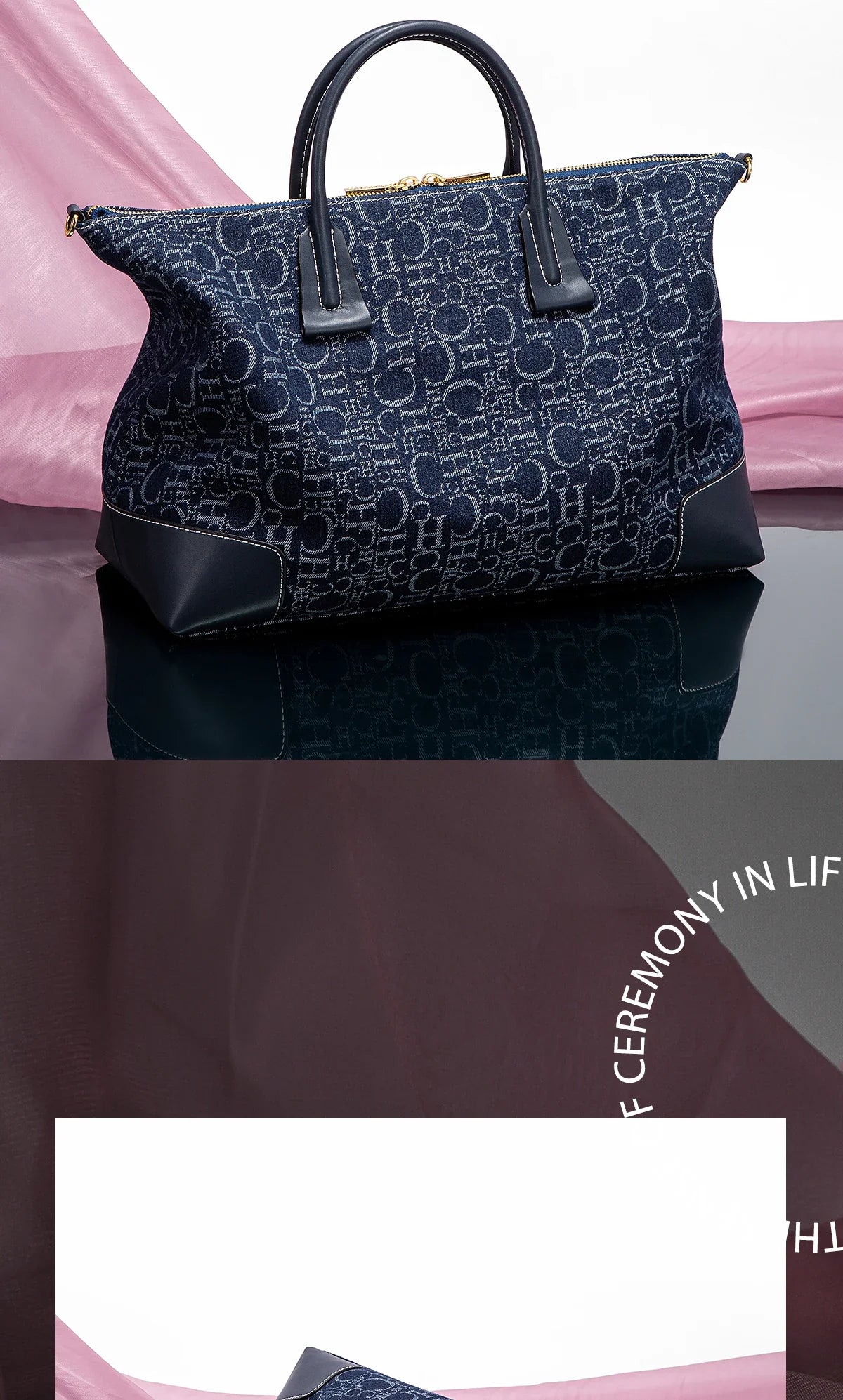 Women's Travel Bag 2025 New Cowboy Splicing Design Tote Bag Women's Large Capacity Crossbody Bag