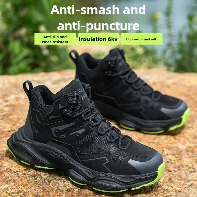 Work Sneakers Steel Toe Shoes Puncture-Proof Work Shoes Boots Fashion Indestructible Footwear Security Men Safety Shoes